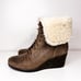 Ugg Zea Waterproof Wedge Lace-up Ankle Boots Size 7
