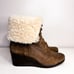 Ugg Zea Waterproof Wedge Lace-up Ankle Boots Size 7