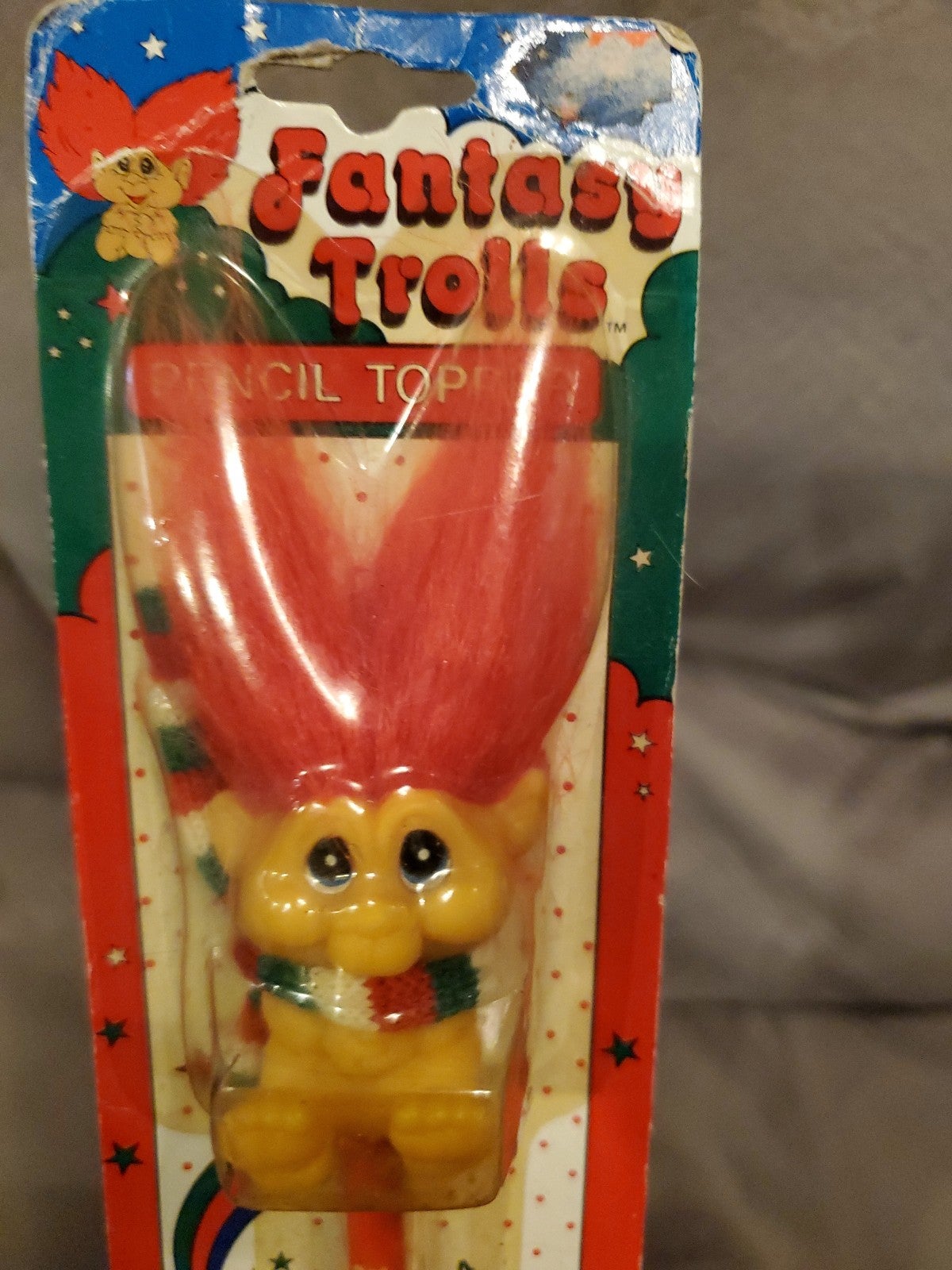 VINTAGE FANTASY TROLLS PENCIL TOPPER/PENCIL NOS