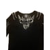 Vintage Y2K New Womens Raw 7 100% V Neck Cashmere Long Black Sweater/Dress M