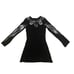 Vintage Y2K New Womens Raw 7 100% V Neck Cashmere Long Black Sweater/Dress M