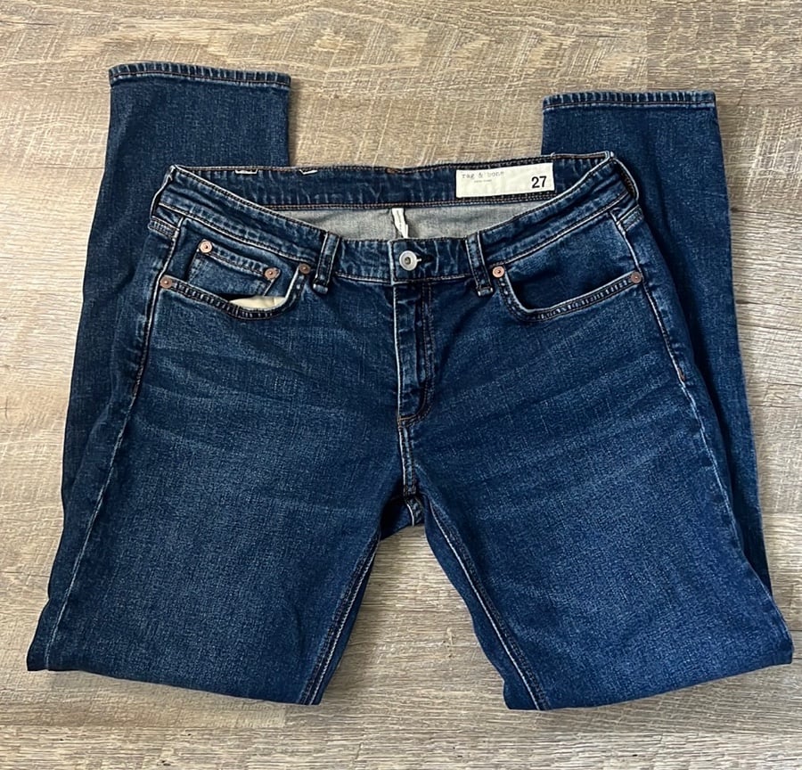 Rag & Bone DRE LOW-RISE SLIM BOYFRIEND Jeans Size 27