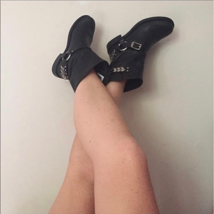 FRYE moto leather boots