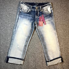 Vigoss Women's The Chelsea Capri Cropped Jeans Size: 1/2 28x20.5