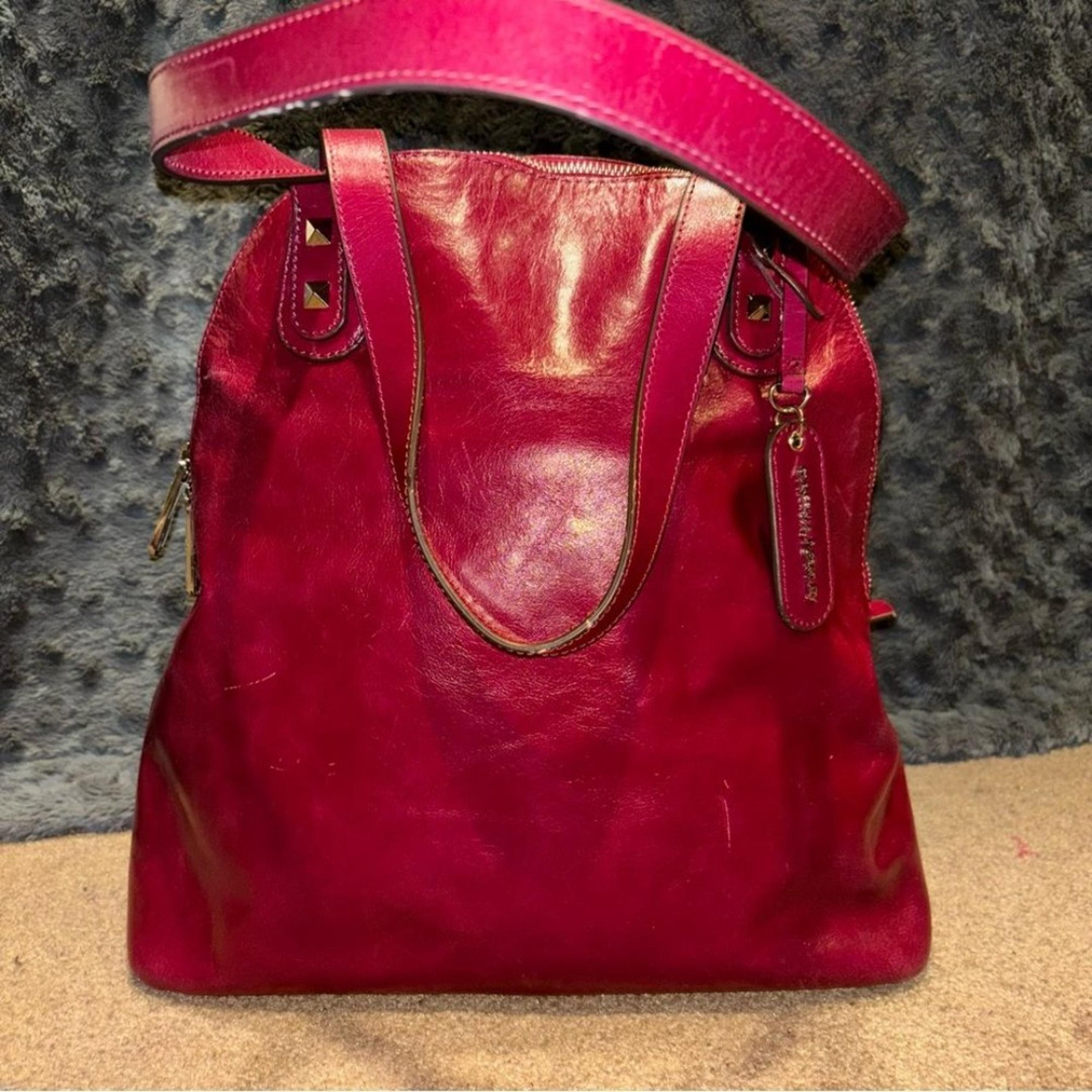 Cynthia Rowley Leather Dome Shoulder Tote Satchel Bag