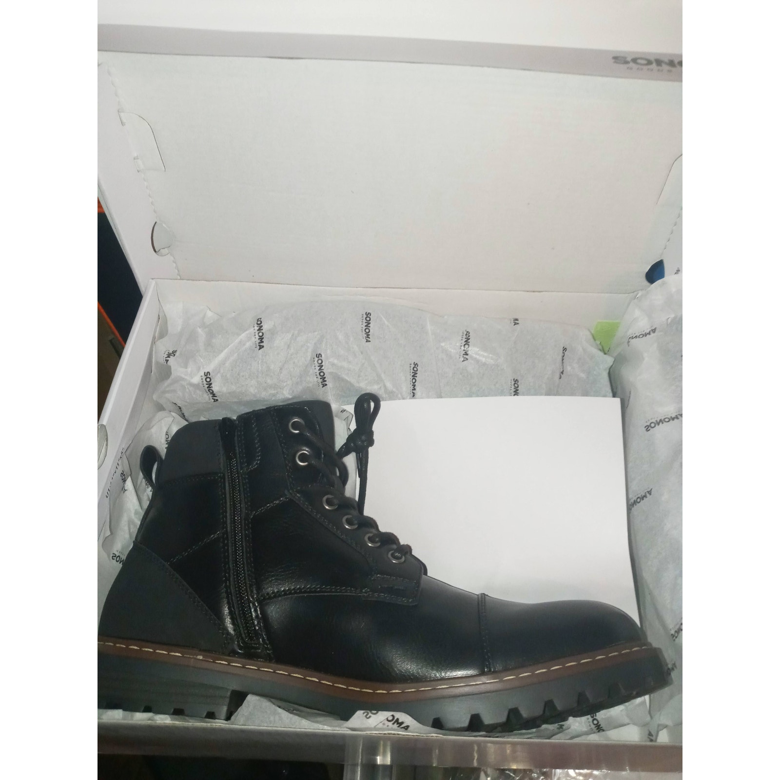 Sonoma Goods For Life Men's Memory Foam Boots 10.5 New In Box