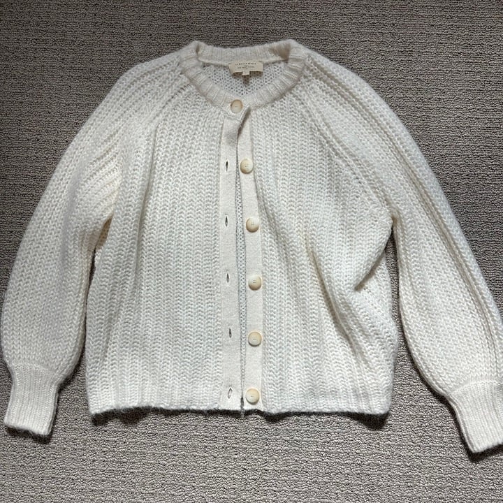 Sézane Emile Ecru Cardigan