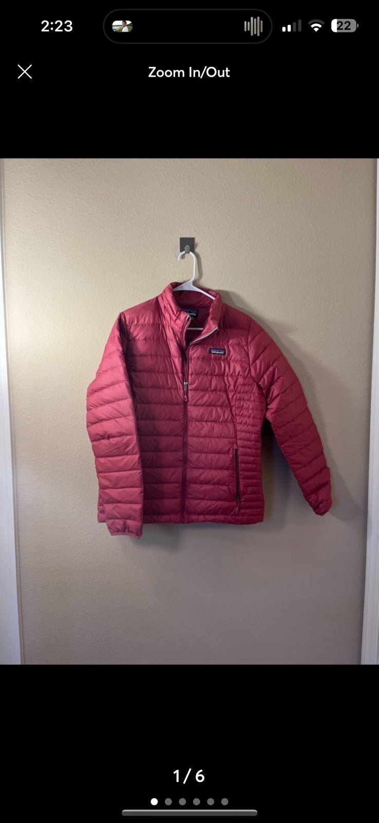 Patagonia women’s down with it jacket star pink large spring 2019