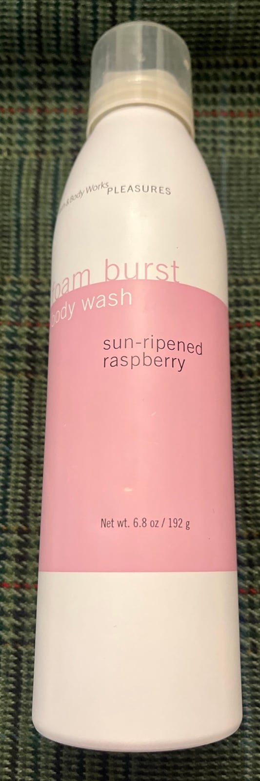 Bath Body Works Sun Ripened Raspberry Foam Burst Body Wash 6.8oz Rare NOS