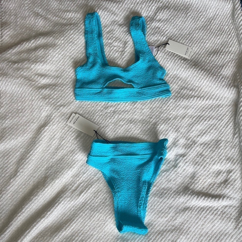 NWT Bound by Bond Eye Australia Savannah Bikini Bottom & Sasha Top in Teal