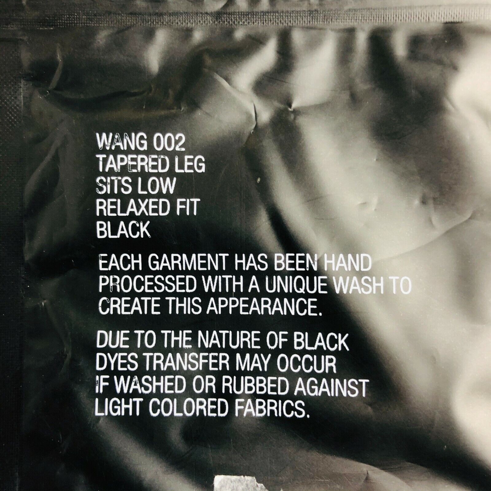 Alexander Wang X 002 Jeans Womens Sits Low Rise Tapered Leg Relaxed Fit Black 24