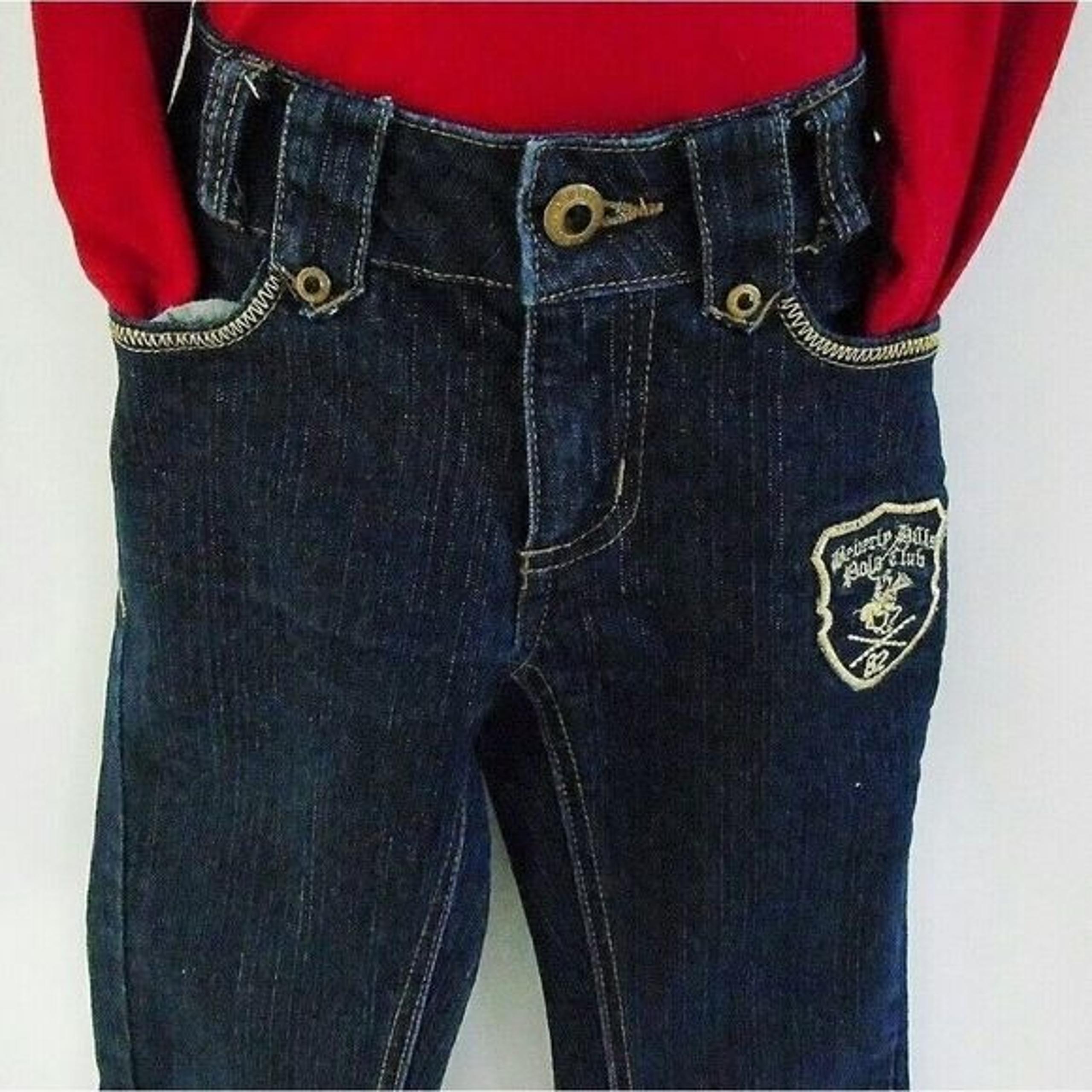 Girls Skinny Jeans Beverly Hills Polo Club Size 8 Stretch Denim Gold Embroidery