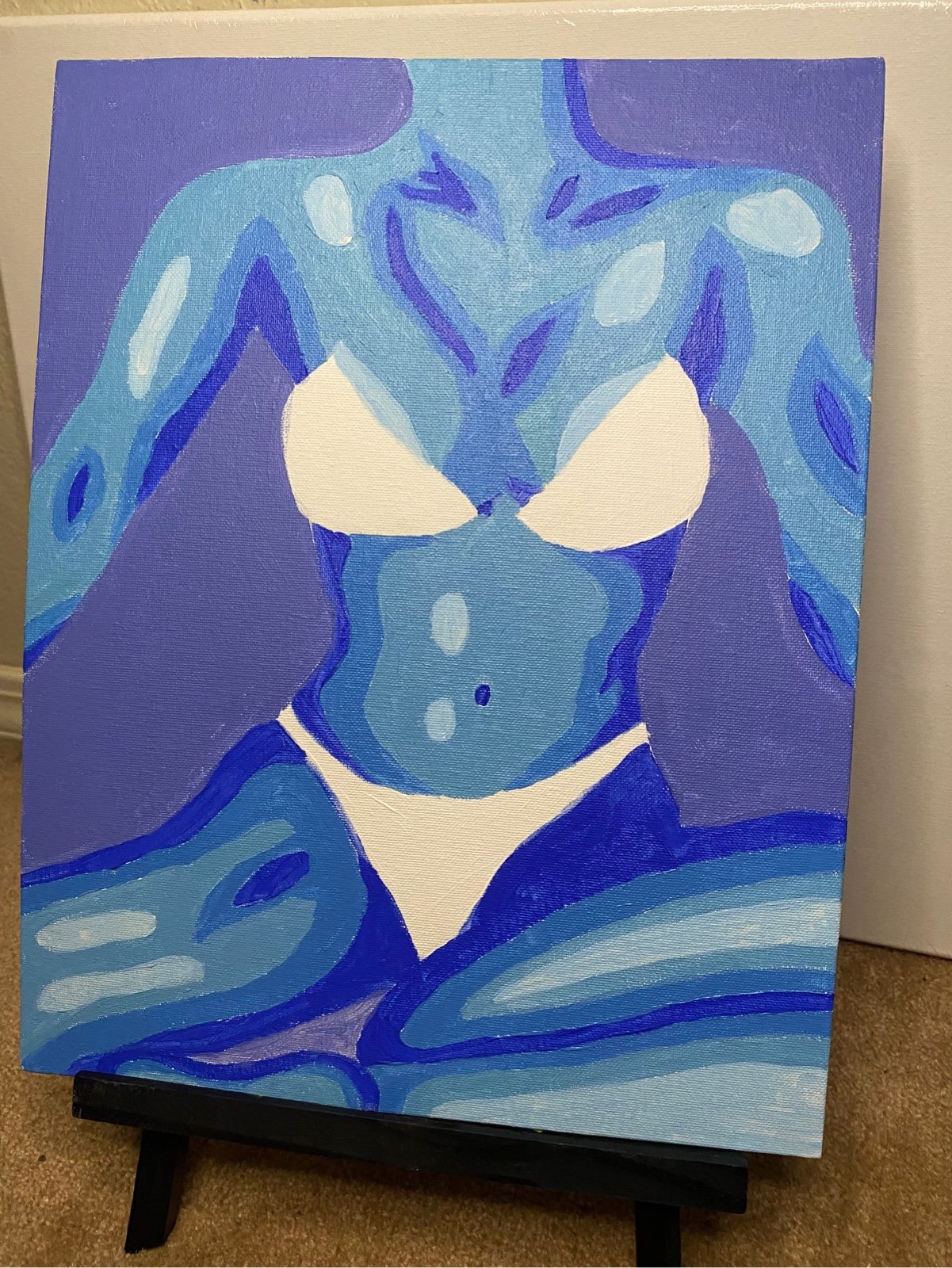 BLUE THERMAL BODY PAINTING