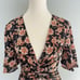 Acler Tippet Floral Flutter Sleeve Midi Dress Size 2