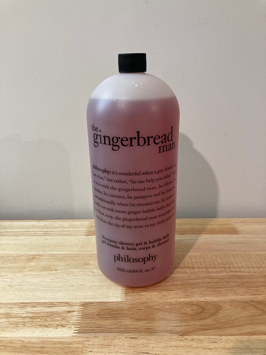 Philosophy The Gingerbread Man Shampoo Shower Gel & Bubble Bath 64oz (Sealed)