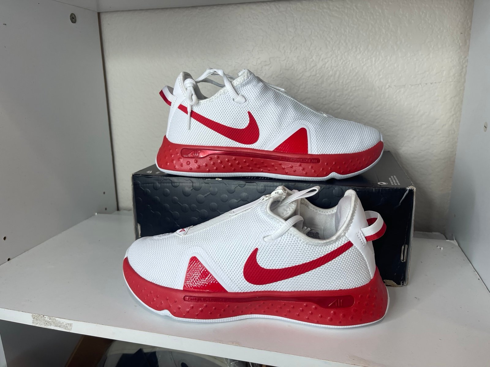 NIKE PG 4 TB PROMO PAUL GEORGE TEAM BASKETBALL WHITE RED CW4134 114 sz 8