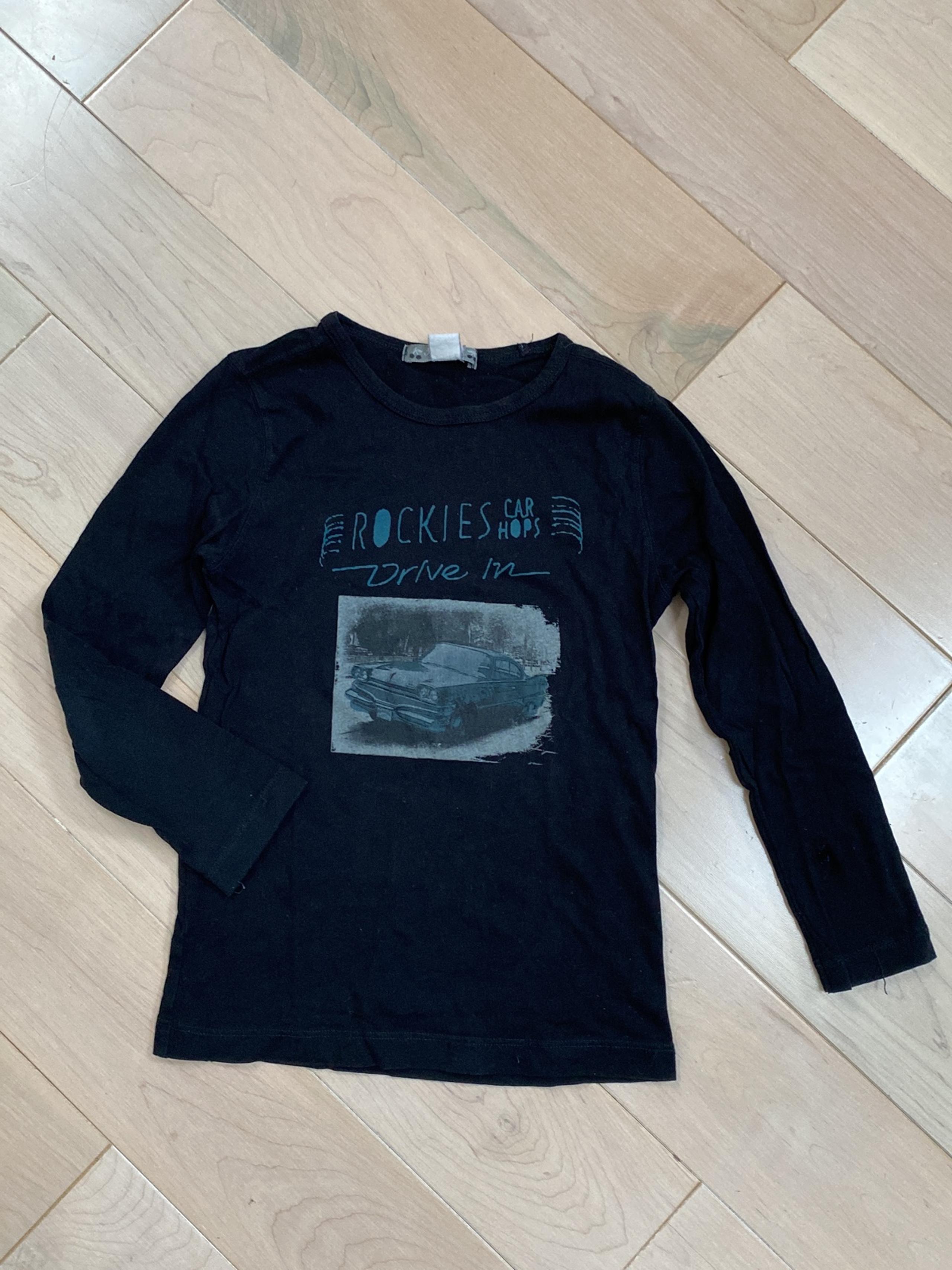 Bonpoint boys cars print long sleeve soft cotton stretch shirt