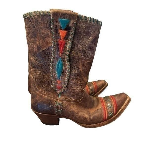 LADIES JOHNNY RINGO WHITLEY WESTERN BOOTS JR922-76 size 6 women’s leather