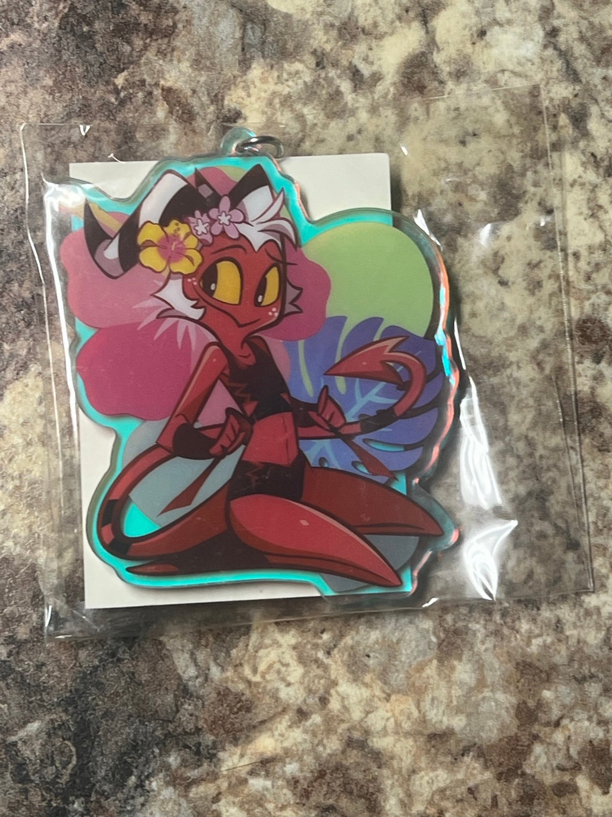 Vivziepop Helluva Boss Moxxie Blue Acrylic Keychain