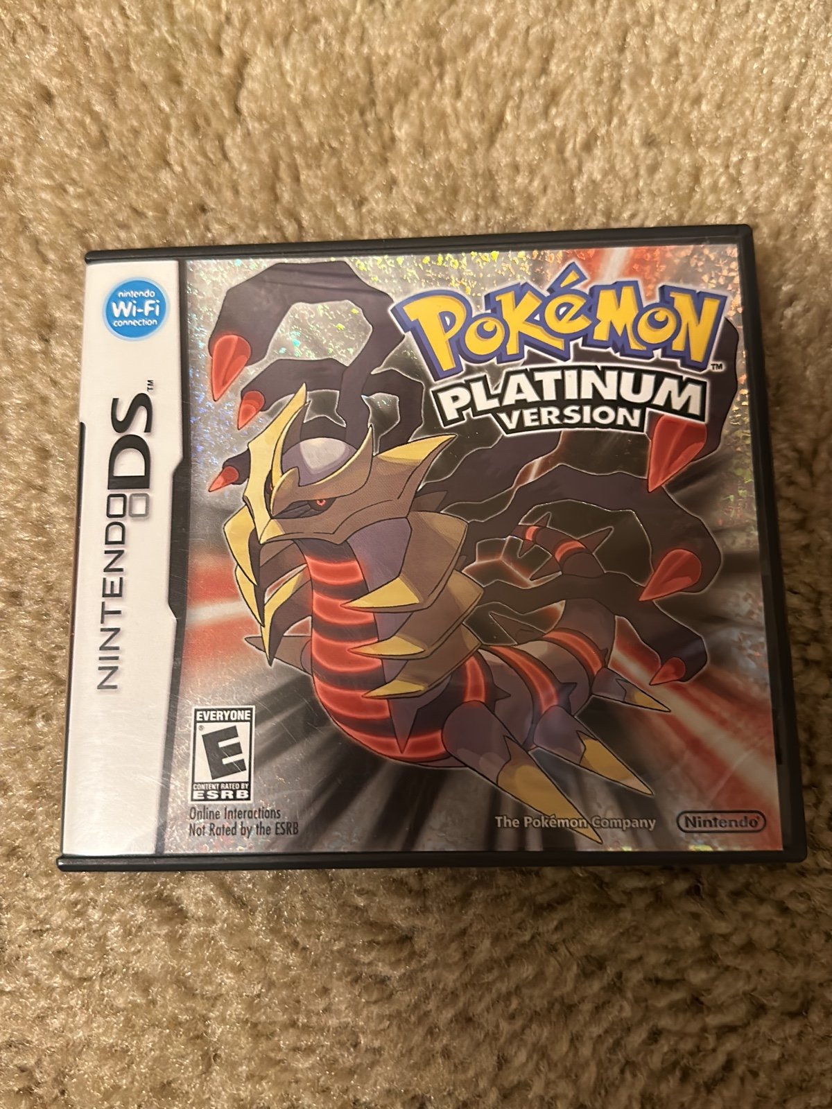 Empty Pokémon platinum version Nintendo DS case outlet