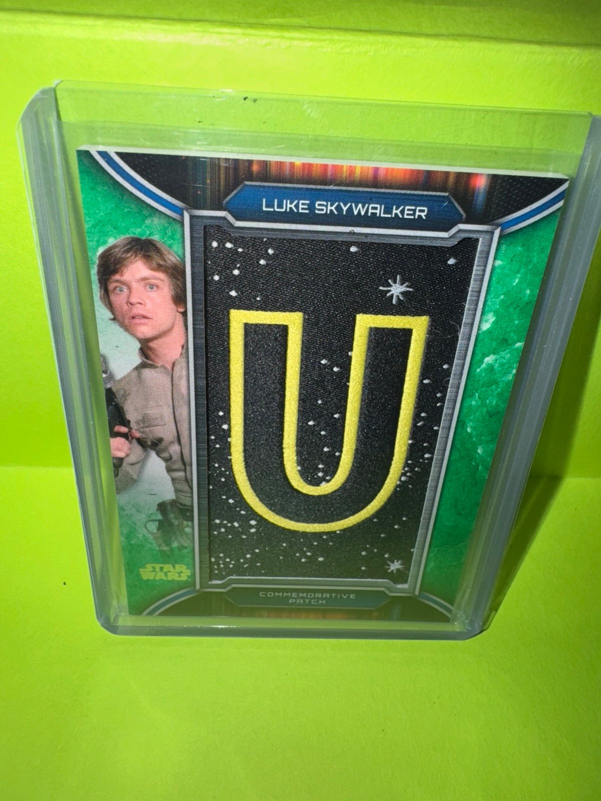 Star Wars letter patch card