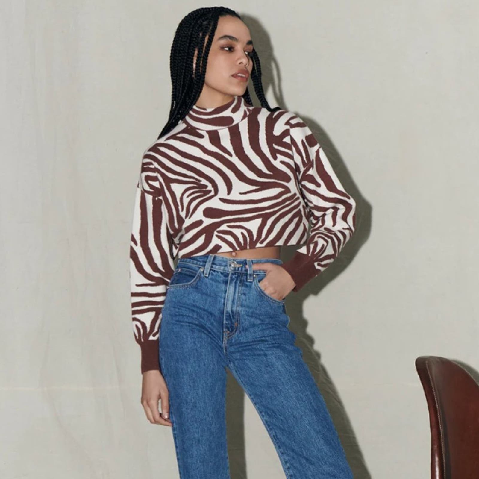 NWT Saylor Weylin Sweater Burnt. Size X-Small/Small