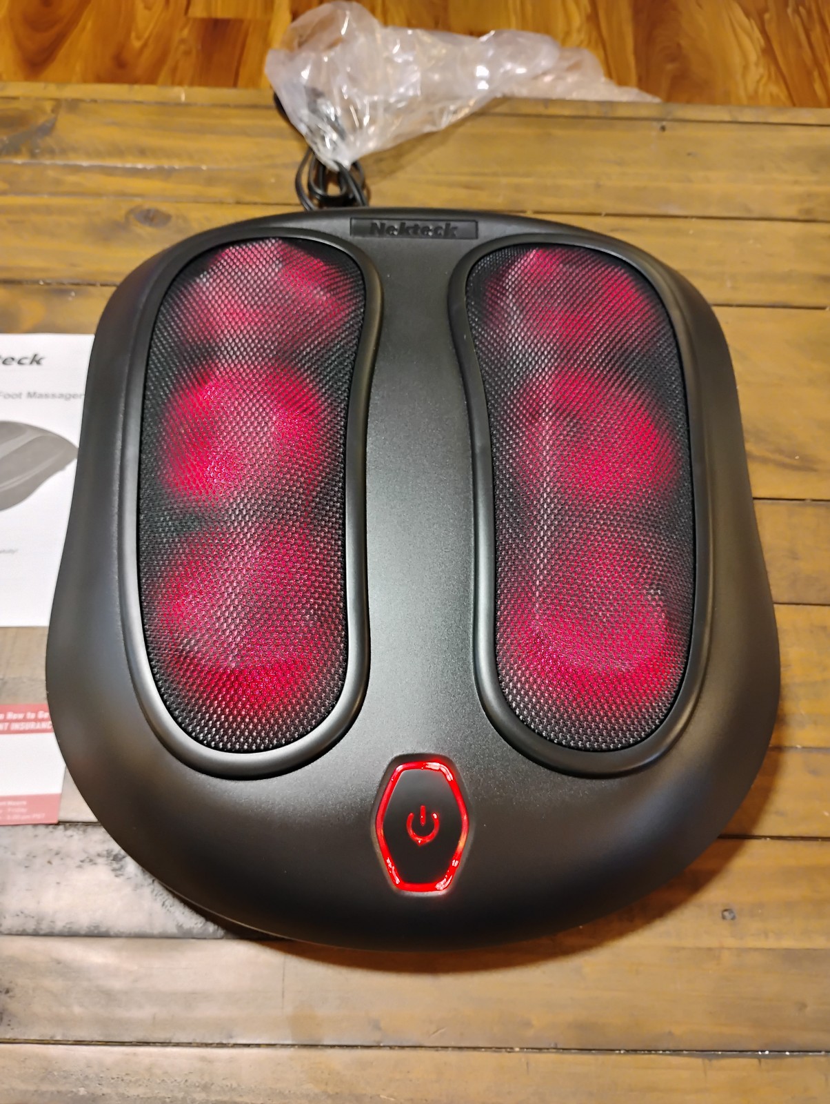 Nekteck Foot Massager with Heat Shiatsu Electric Kneading Foot Massage Machine