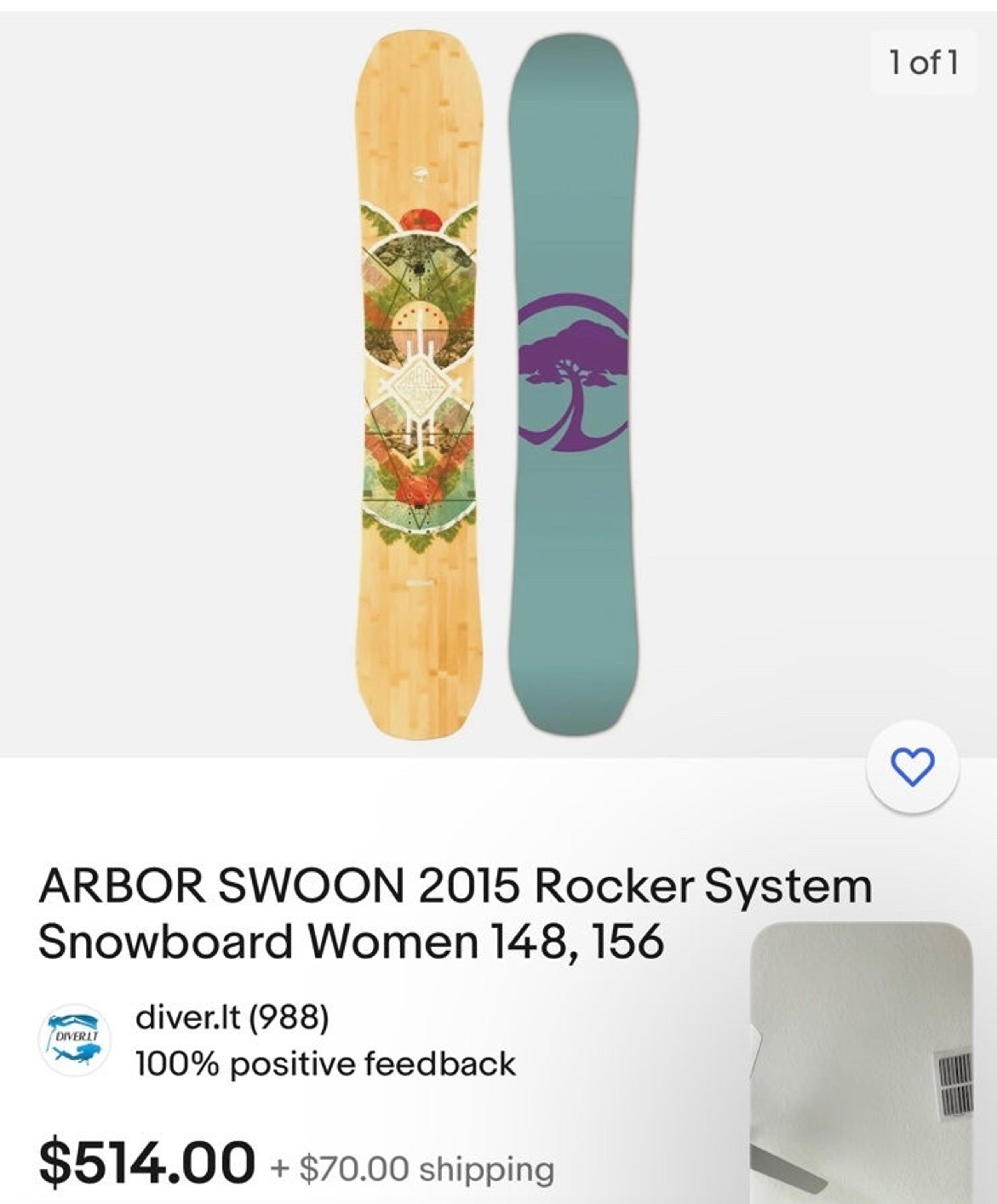 (RARE) ARBOR SWOON 152 SNOWBOARD
