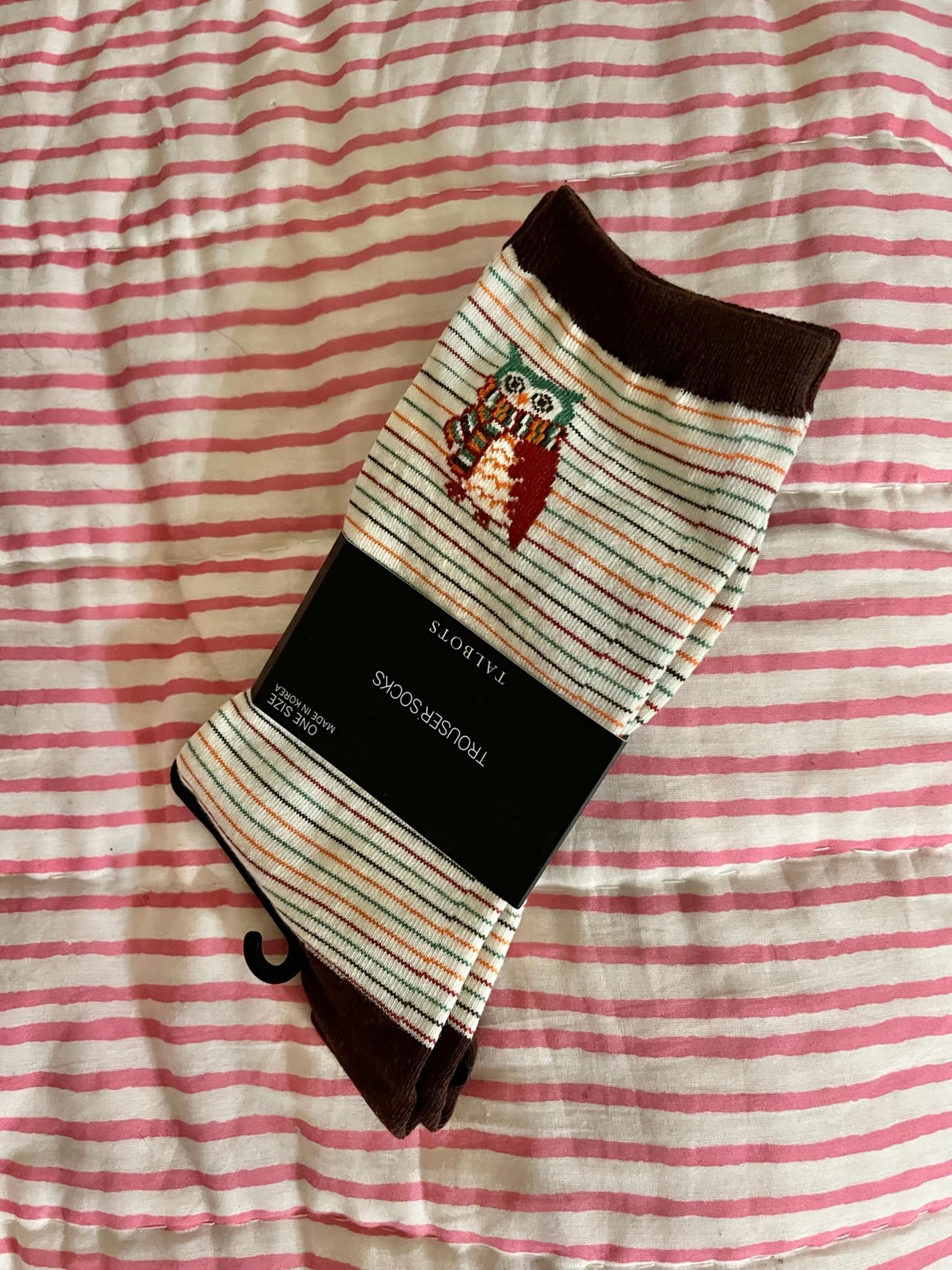 NWT Talbots Owl Trouser Socks