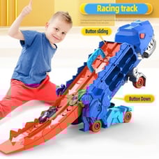 Folding dinosaur Transporter Car Toys competitive game roll to eat