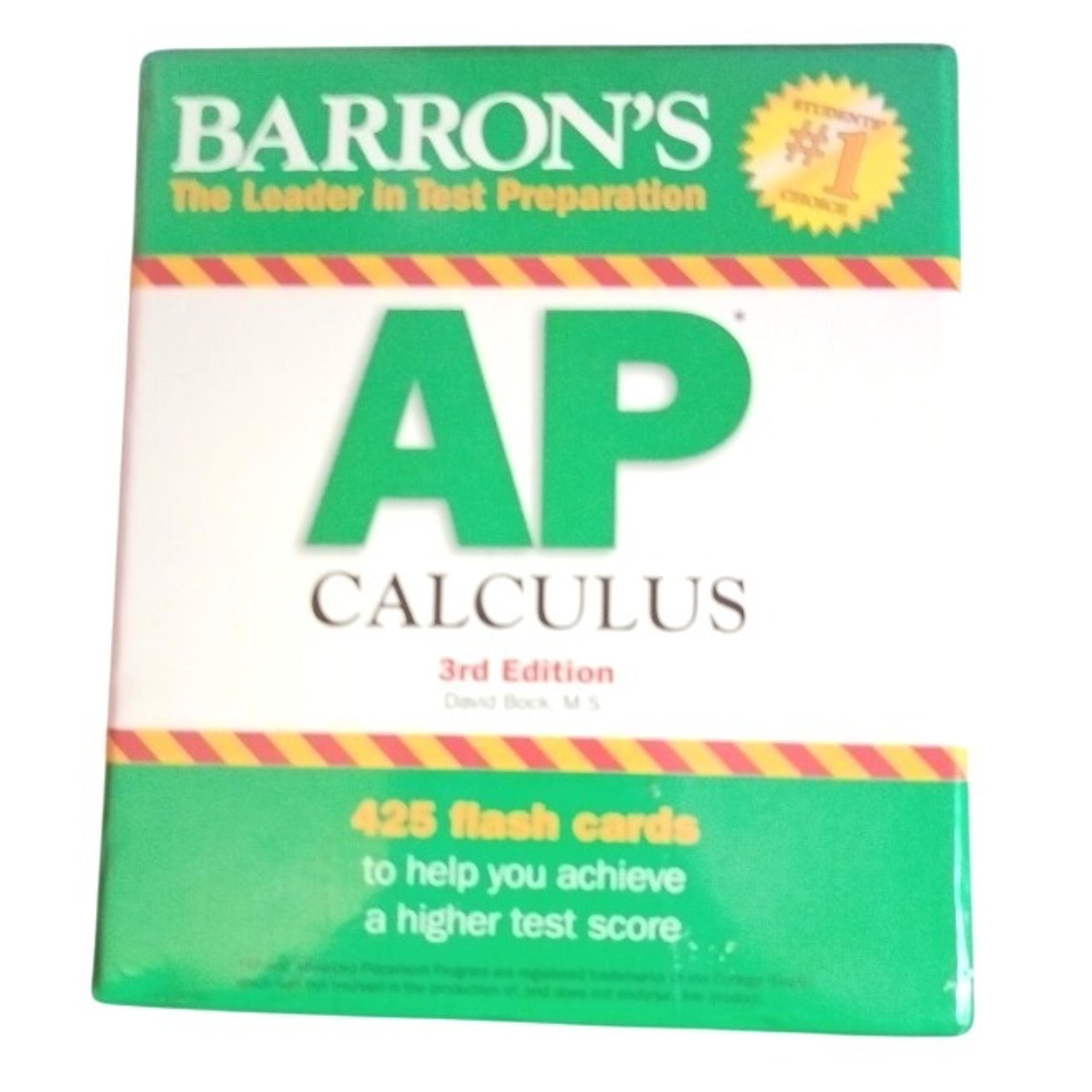 Barron's AP Calculus Flash Cards 425 Cards 3rd Edition Test Prep Math NEW Sealed