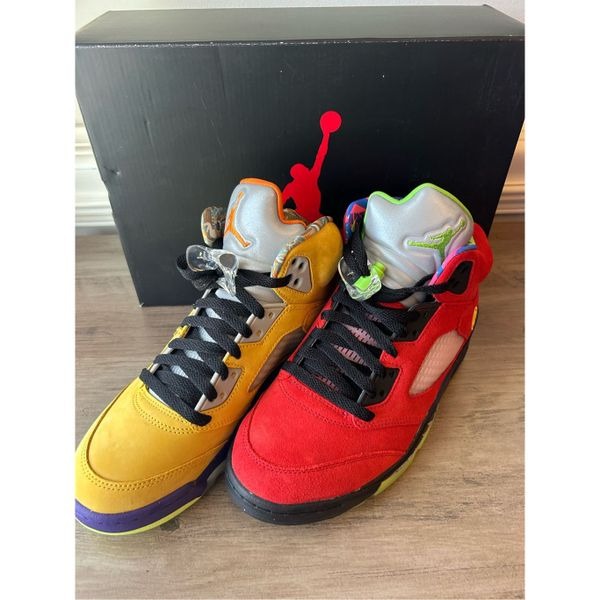 Nike Air Jordan 5 Retro SE What The” Size 7 CZ5725-700 Multicolor