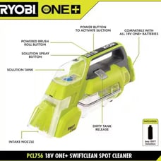 Ryobi cordless Swiftclean spot cleaner