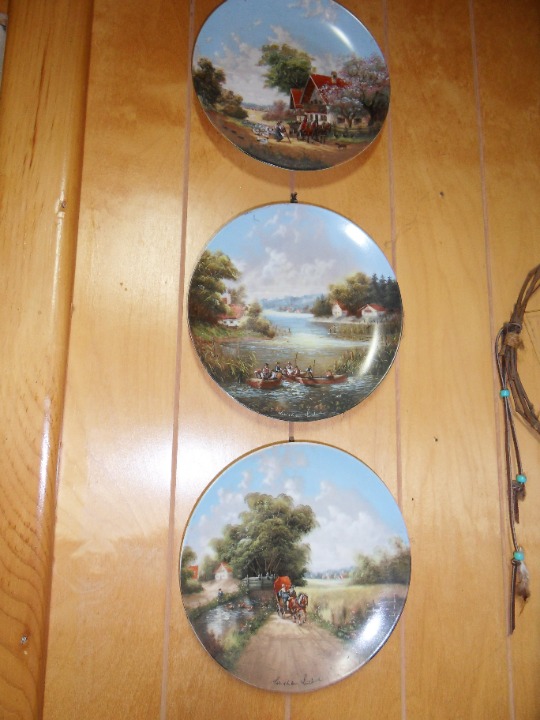 set of 6 decorative plates from 1987 made in Germany
