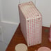 Vintage Ice Cream & Strawberries Vinyl Over Cardboard Lunchbox & Plastic Thermos