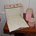 Vintage Ice Cream & Strawberries Vinyl Over Cardboard Lunchbox & Plastic Thermos