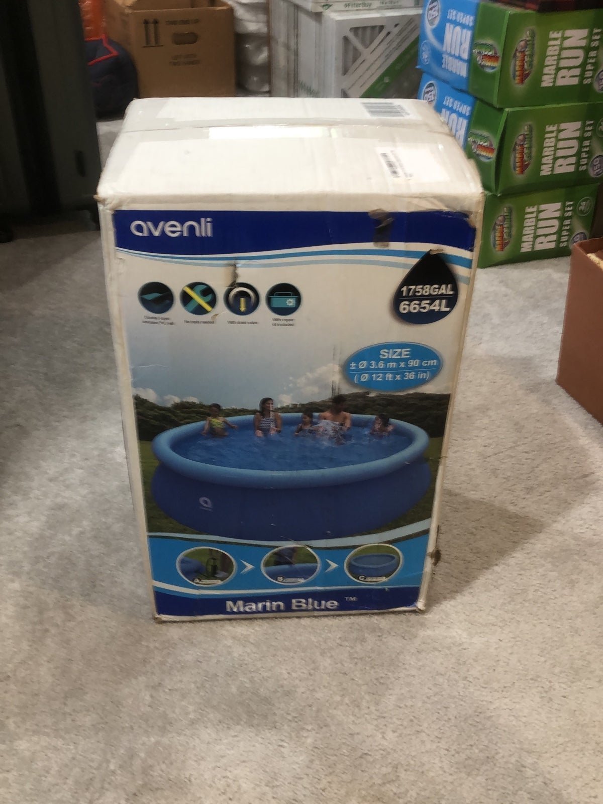 12’ x 36” pool