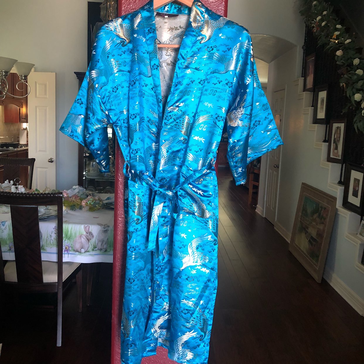 **LONG BROCADE KIMONO L/XL**