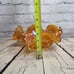 Vintage Imperial Marigold Carnival Glass Sawtooth Scalloped Bowl in Orange