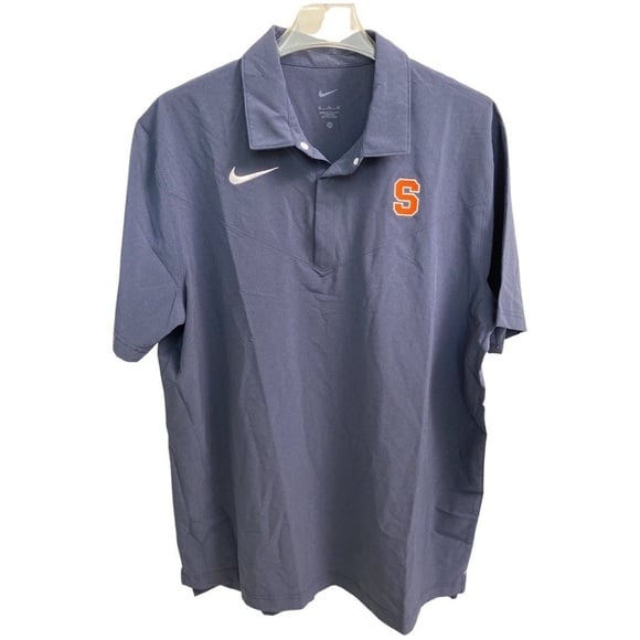 Nike Dri-Fit Syracuse Orangemen Navy Short Sleeve Shirt Size XL NEW