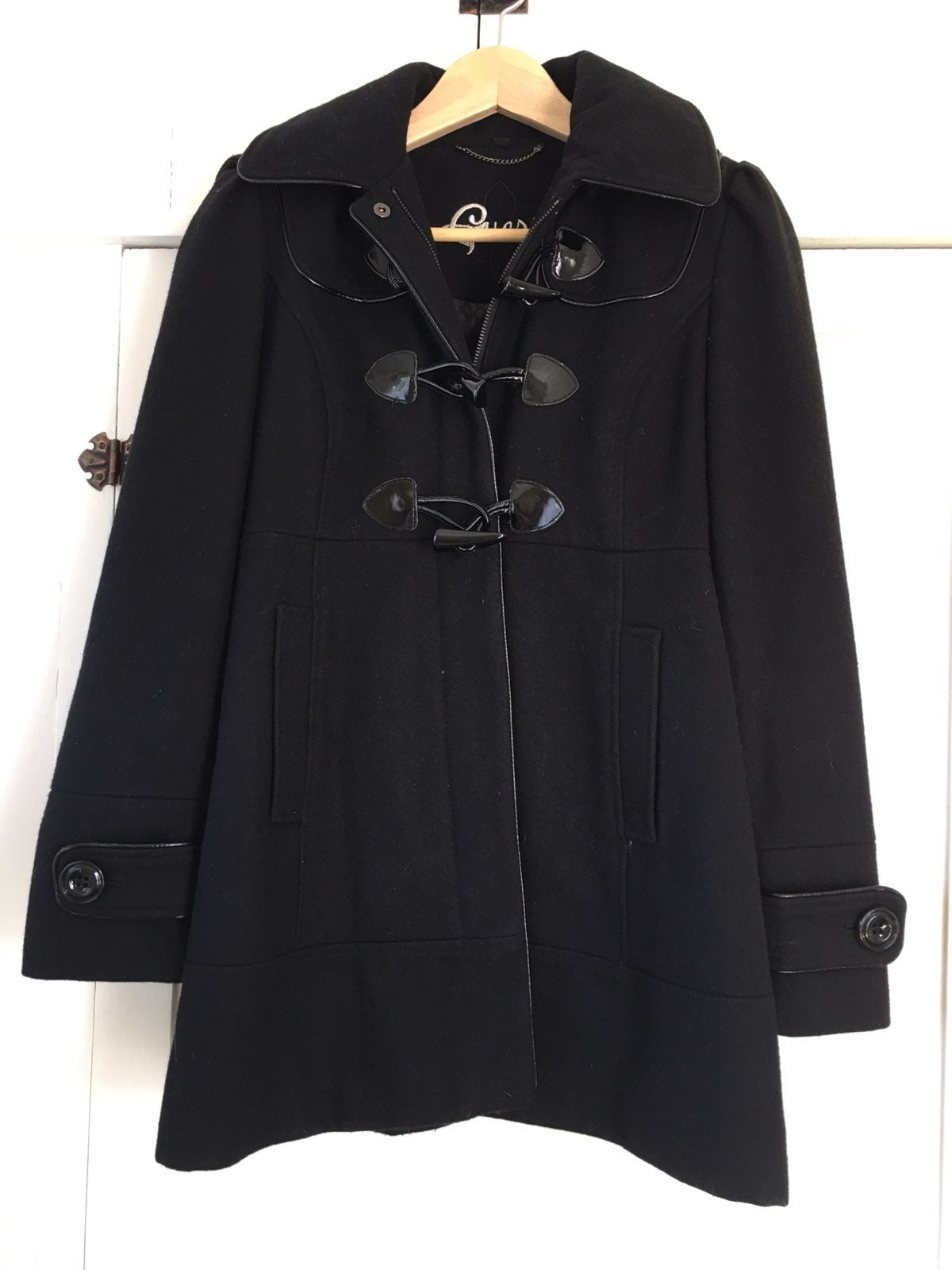 Black Guess Peacoat