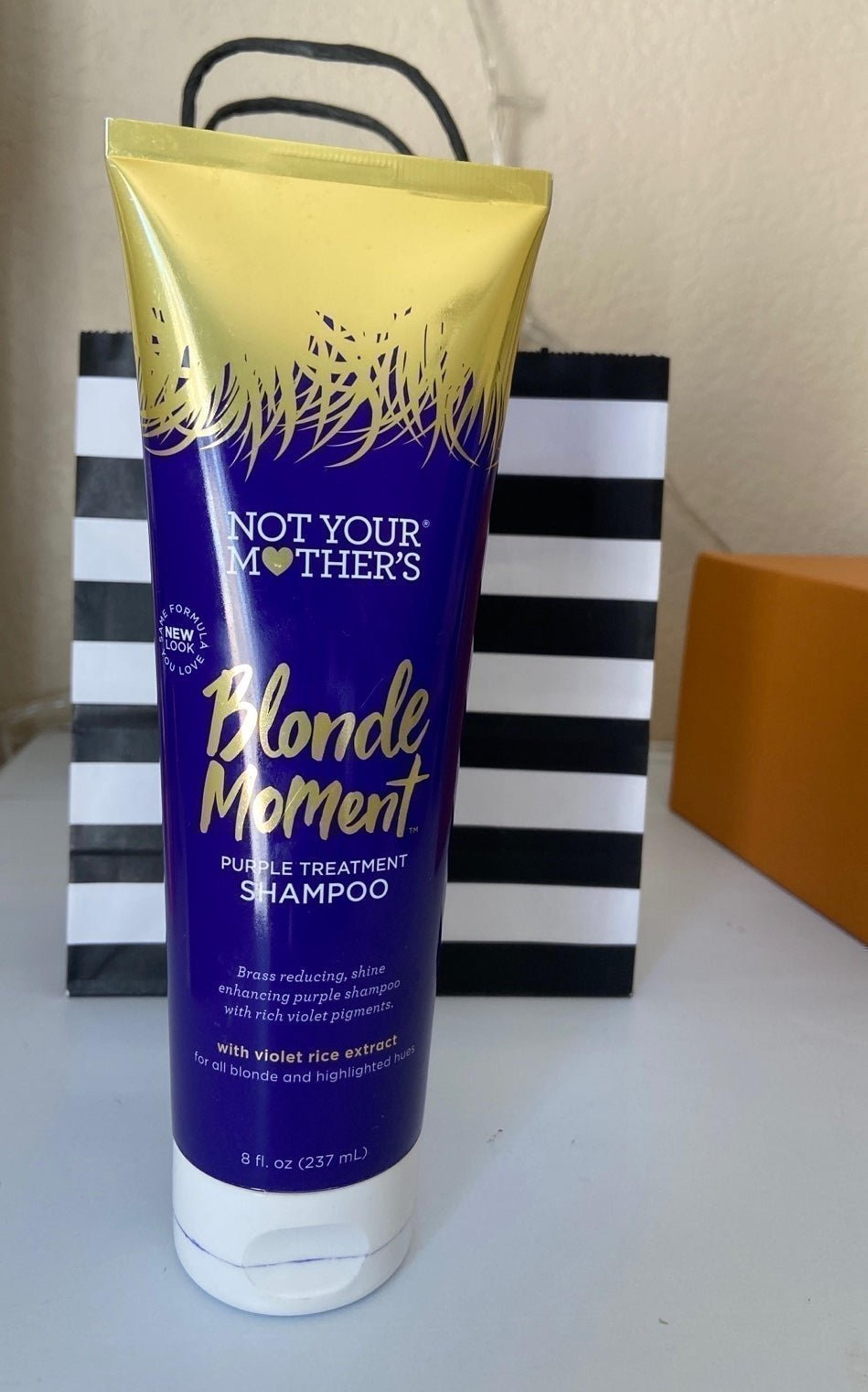 not your mothers Blonde moment purple treatment shampoo