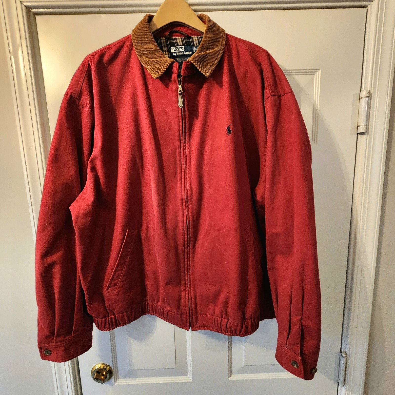 Vintage Ralph Lauren lined jacket with corduroy collar. Size XXL