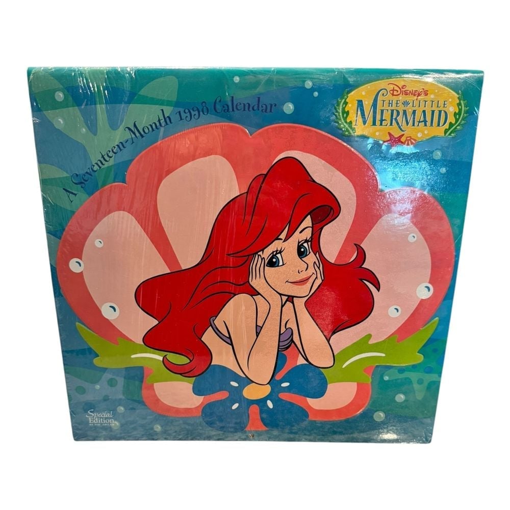 Disney's LITTLE MERMAID 1998 17 Month Calendar, BRAND NEW and UNUSED