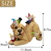 Resin Garden Statue and Sculpture, Funny Dog Playing with Gnomes, Outdoor Lawn Y