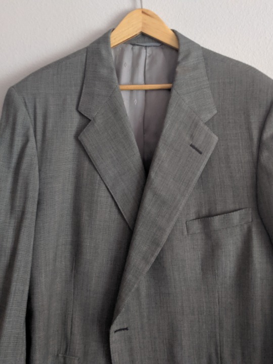 Custom Vintage Grey Suit S 46R