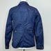 J. CREW Downtown Field Jacket SMALL Navy Blue Military Waxed Cotton Cinch Waist