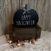 RAE DUNN FARMHOUSE HOME DECOR HALLOWEEN PUMPKIN TABLE TOP WOOD WITCH BOO NEW HTF