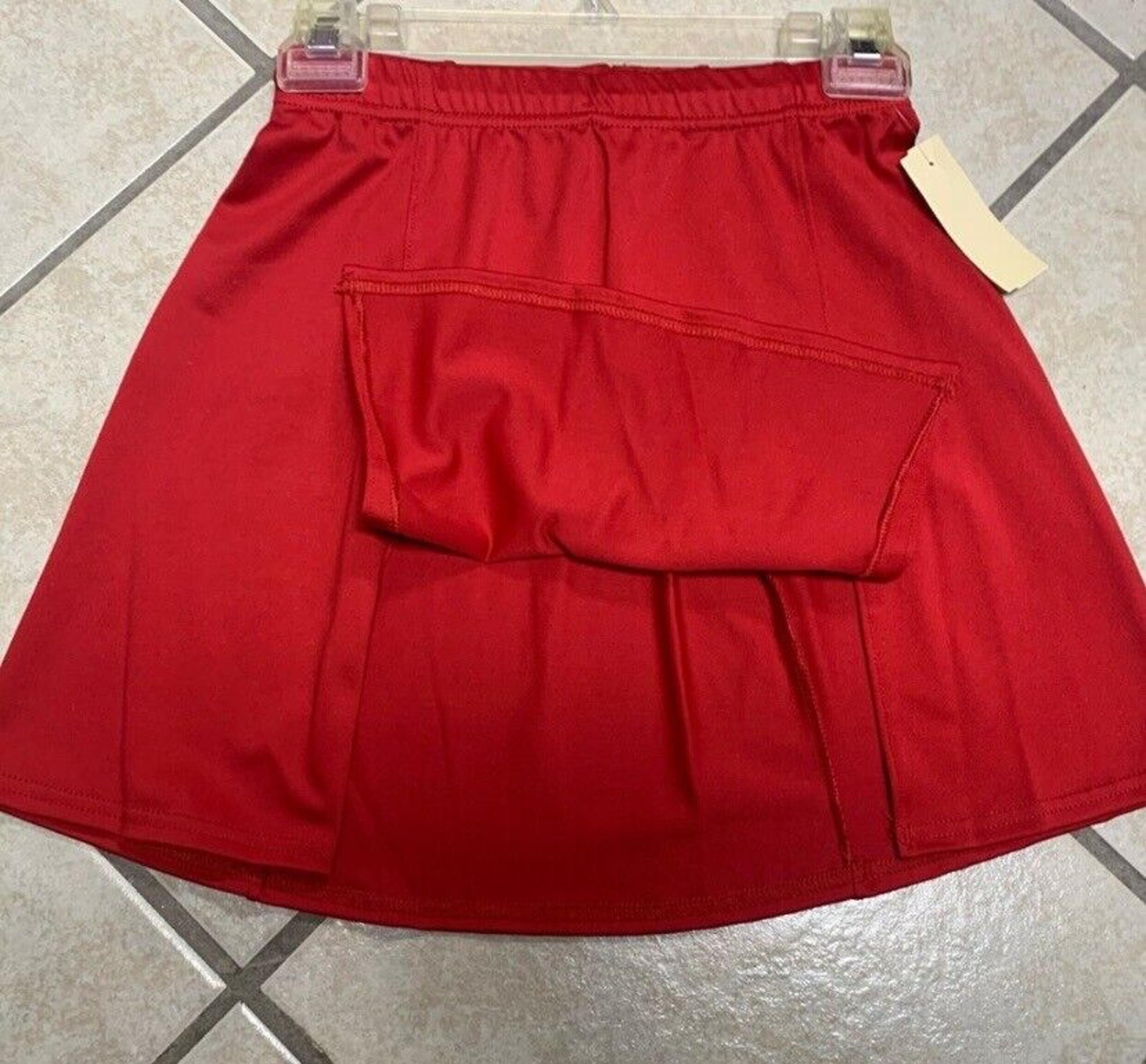 Adult Size Small Brine Red Cooling Lacrosse Tennis Golf Kilt Athletic Skirt NWT