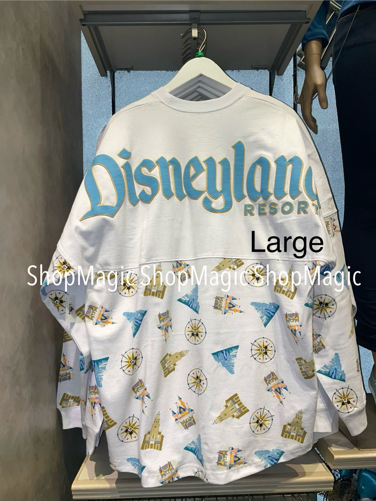 Disneyland Icons White Spirit Jersey for Adults Large